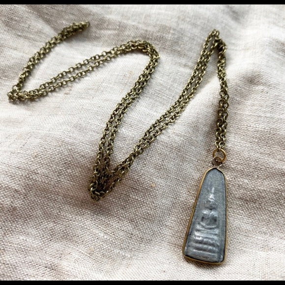 Zen Concrete Pendant Necklace - Picture 4 of 12